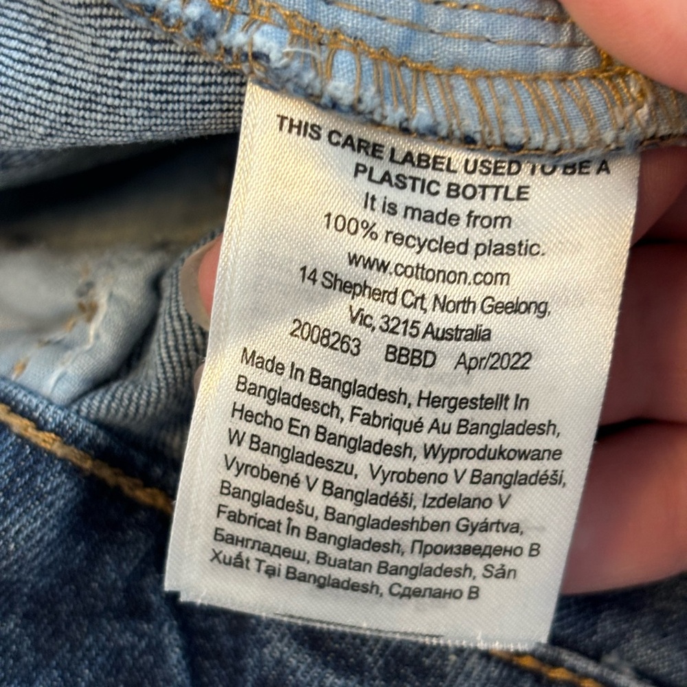 WORN ONCE Cotton On Stretch Straight Leg Jeans - Picture 11 of 11